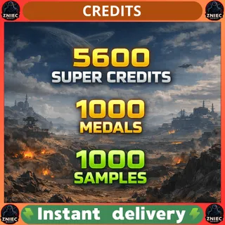 5600 Super Credits + 1000 Medals + 1000 Samples + XP Weapon/Char | Helldivers 2 [PC/PS/XBOX]