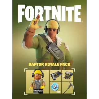 Fortnite Raptor Royale Pack + 600 V-Bucks (GLOBAL) PC/PS/XBOX