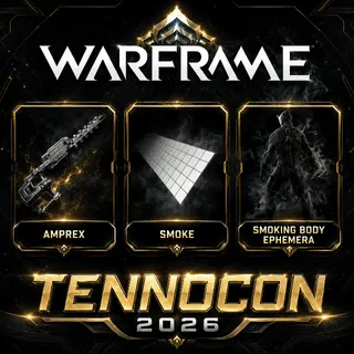 TennoCon 2026 | Amprex Rifle | Smoke Color Palette | Smoking Body Ephemera | Warframe