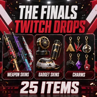 25 Items | Weapon skins + Gadget skins + Charms | The Finals Twitch Drops