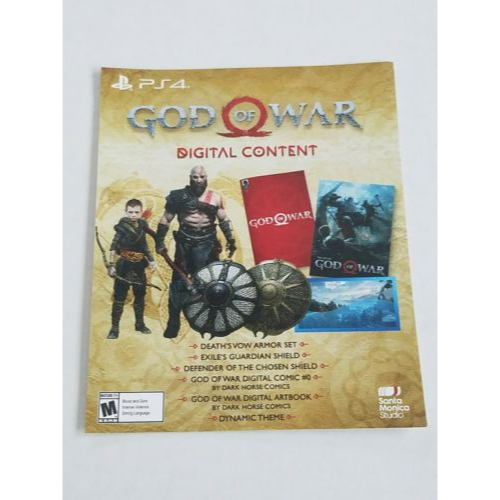 God Of War Stone Mason Digital Content Code Ps4 Games Gameflip