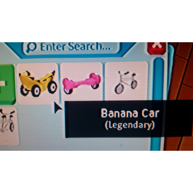 Pet Adopt Me Banana Car In Game Items Gameflip - how to get a car in roblox adopt me