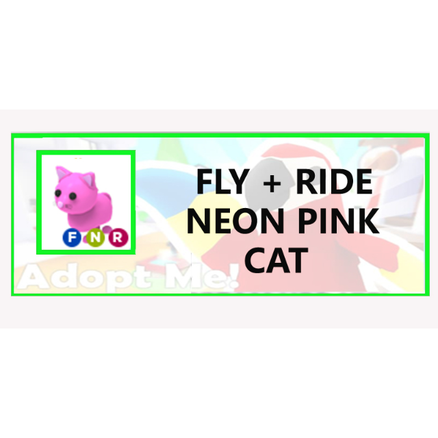 Pet Fly Ride Neon Pink Cat In Game Items Gameflip - roblox logo neon pink