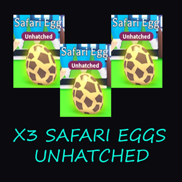 Pet Adopt Me X3 Safari Eggs In Game Items Gameflip