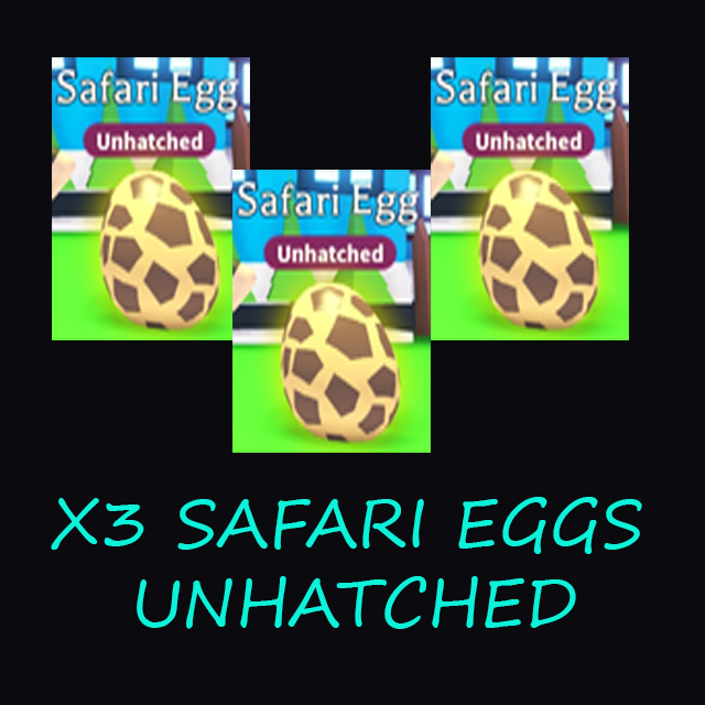 Pet Adopt Me X3 Safari Eggs In Game Items Gameflip - safari egg adopt me roblox