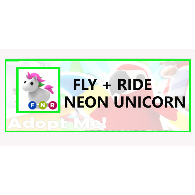 Pet Fly Ride Neon Unicorn In Game Items Gameflip - roblox fly a rocket game