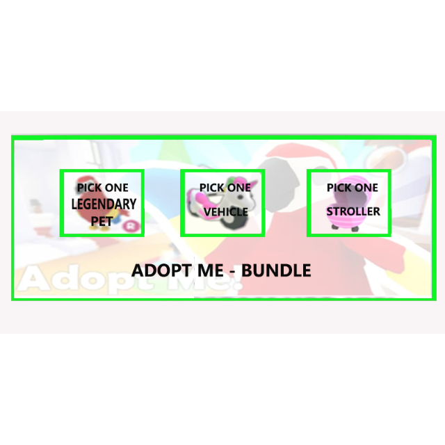 Pet Pick 3 Adopt Me Bundle In Game Items Gameflip