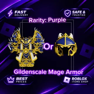 Purple Gildenscale Mage Armor/Helmet | Dungeon Quest Reborn | DQR | EIR | EIF | Guilded Sky