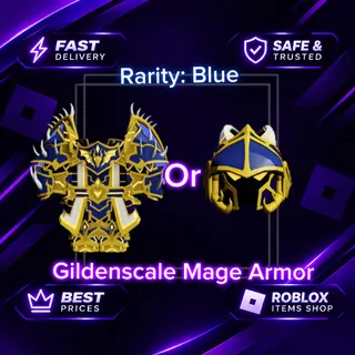 Blue Gildenscale Mage Armor/Helmet | Dungeon Quest Reborn | DQR | EIR | EIF | Guilded Sky