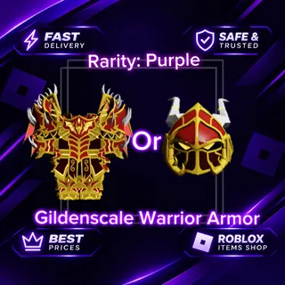 Purple Gildenscale Warrior Armor/Helmet | Dungeon Quest Reborn | DQR | EIR | EIF | Guilded Sky