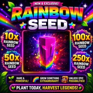 100x RAINBOW SEED GROW A GARDEN 2