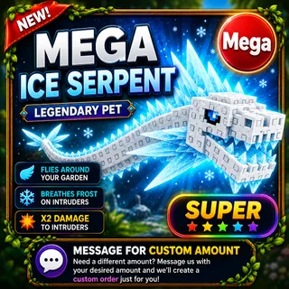 MEGA ICE SERPENT GROW A GARDEN 2