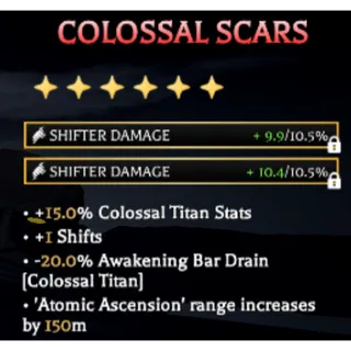 Colossal Scars (Decent Stats) AOTR