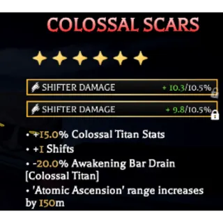 Colossal Scars (Alright Stats) AOTR