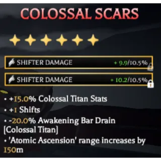 Colossal Scars (Decent Stats) AOTR