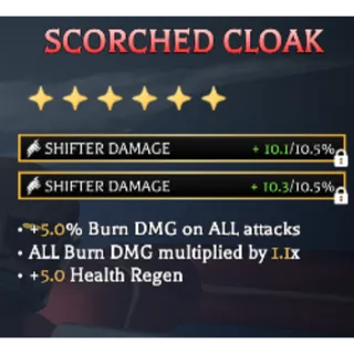 Scorched Cloak (Good Stats) AOTR