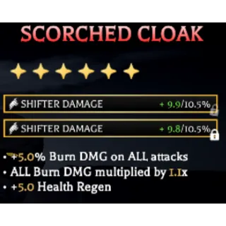 Scorched Cloak (Decent Stats) AOTR