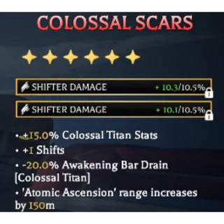 Colossal Scars (Good Stats) AOTR