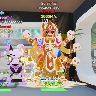 SUMMER NECROMANO 885M/s LVL 1 FORTNITE STEAL THE BRAINROT