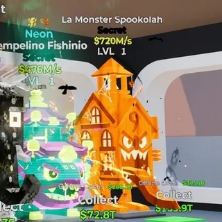 HALLOWEEN LA MONSTER SPOOKOLAH 720M/s LVL 1 FORTNITE STEAL THE BRAINROT