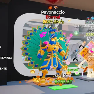 PAVONACCIO 397.5M/s LVL 1 FORTNITE STEAL THE BRAINROT