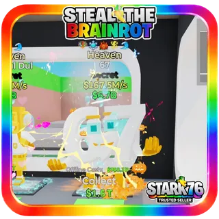 67 Heaven Secret 167.5M/s Fortnite Steal The Brainrot trait 5