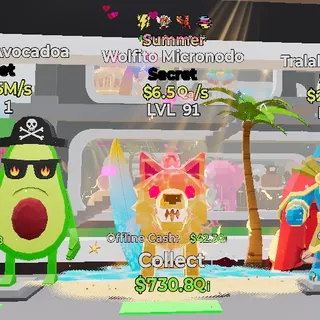 SUMMER WOLFITO MICRONODO 4 TRAIT STEAL THE BRAINROT FORTNITE