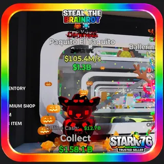 Darkness Paquito El Taquito 105.4M/s (2 Traits) Steal The Brainrot