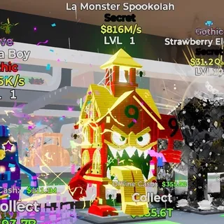 NEON LA MONSTER SPOOKOLAH 816M/s LVL 1 FORTNITE STEAL THE BRAINROT