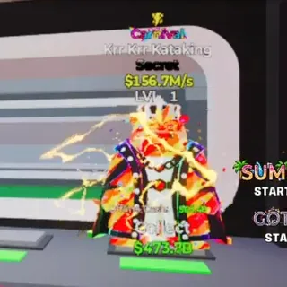 CARNIVAL KRR KRR KATAKING 156.7M/s STEAL THE BRAINROT FORTNITE