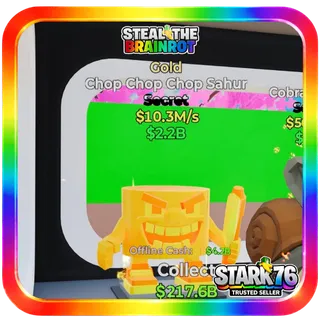 Gold Chop Chop Chop Sahur 10.3M/s Fortnite Steal The Brainrot