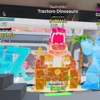 Summer Tractoro Dinosauro 486M/s Steal the Brainrot Fortnite