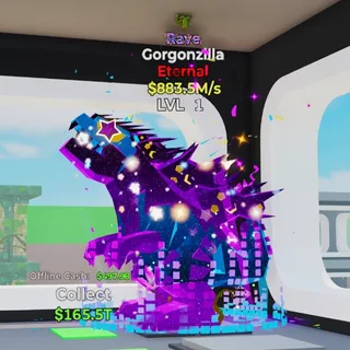 RAVE GORGONZILLA 883.5M/S LVL 1 FORTNITE STEAL THE BRAINROT