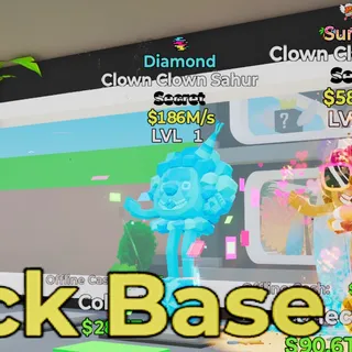Diamond Clown Clown Sahur 186M/s Steal the Brainrot Fortnite