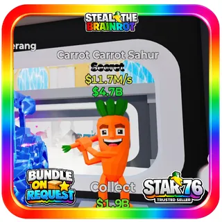 Carrot Carrot Sahur 11.7M/s Steal The Brainrot Fortnite