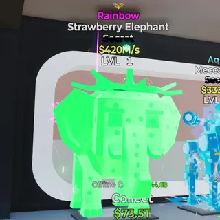 Rainbow Strawberry Elephant 1 Trait 420M/s Steal the Brainrot Fortnite