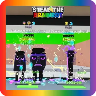 Fortnite Steal The Brainrot Void Secret Bundle (Garamaramadungdung + Il Sacro Cabrospaghetti)