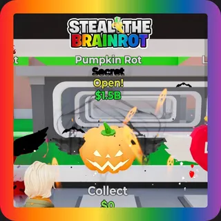 Fortnite Steal The Brainrot Pumpkin Rot Secret 1.5B x9