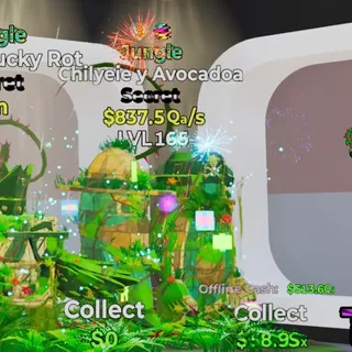 JUNGLE CHILYEIE Y AVOCADOA 837.5QA/S LVL 165 FORTNITE STEAL THE BRAINROT
