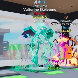 HALLOWEEN VULTURINO SKELETONO 6.5Qi/s LVL 191 FORTNITE STEAL THE BRAINROT