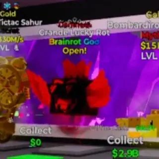 DARKNESS BRAINROT GOD GRANDE LUCKY ROT FORTNITE STEAL THE BRAINROT