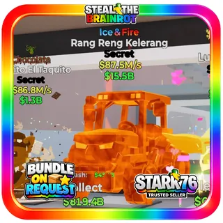 Ice & Fire Rang Reng Kelerang 87.5M/s Fortnite Steal The Brainrot
