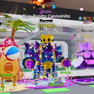 RAVE GIGA BONITO CANNONITO 540M/S LVL 1 FORTNITE STEAL THE BRAINROT