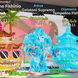 Gelatoni Supremo 18.3Qa/s Aqua Fortnite steal the brainrot