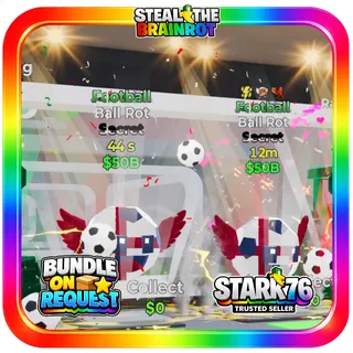 Football Ball Rot Secret Fortnite Steal The Brainrot Bundle x2
