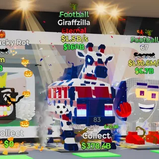 Football Giraffzilla Eternal Fortnite Steal The Brainrot NEW ULTRA RARE