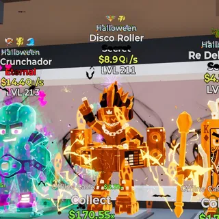 HALLOWEEN DISCO ROLLER 8.9Qi/s LVL 211 FORTNITE STEAL THE BRAINROT