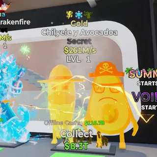 GOLD CHILYEIE Y AVOCADOA STEAL THE BRAINROT FORTNITE