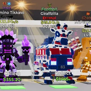 ULTRA RARE FOOTBALL GIRAFFZILLA LV250 49.8Qi/s 1 TRAIT STEAL THE BRAINROT FORTNITE