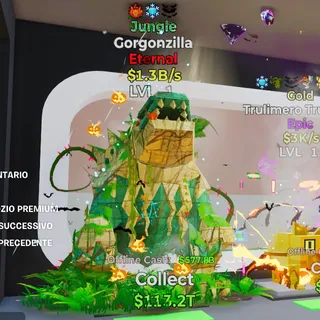 JUNGLE GORGONZILLA 1.3B/S LVL 1 FORTNITE STEAL THE BRAINROT